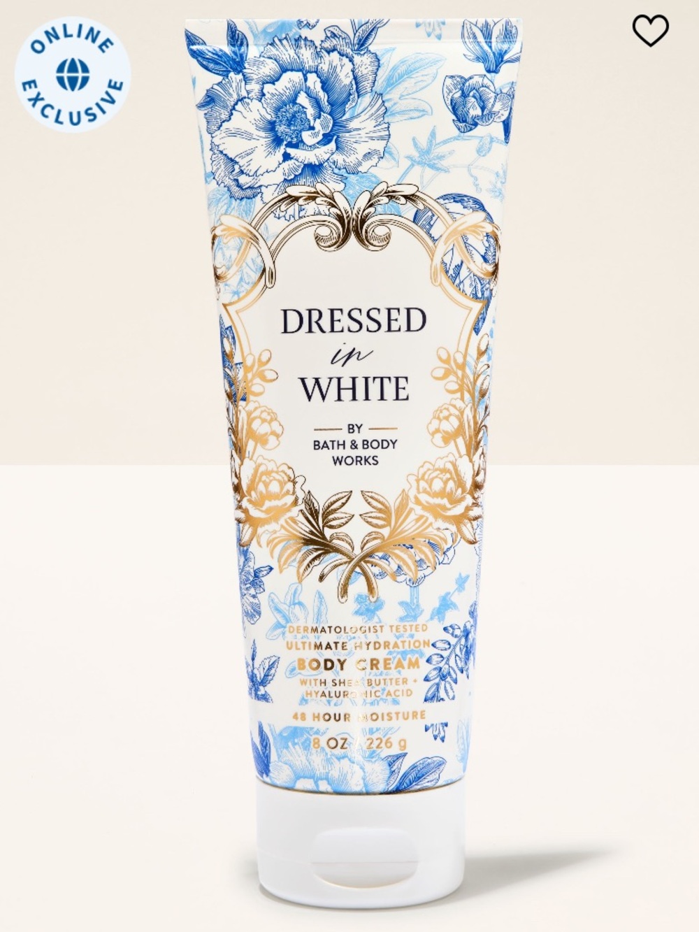🤍”DRESSED IN WHITE” B&BW, 48-Hr Ultimate Hydration Body Cream, 8 oz / 226 g, NWT